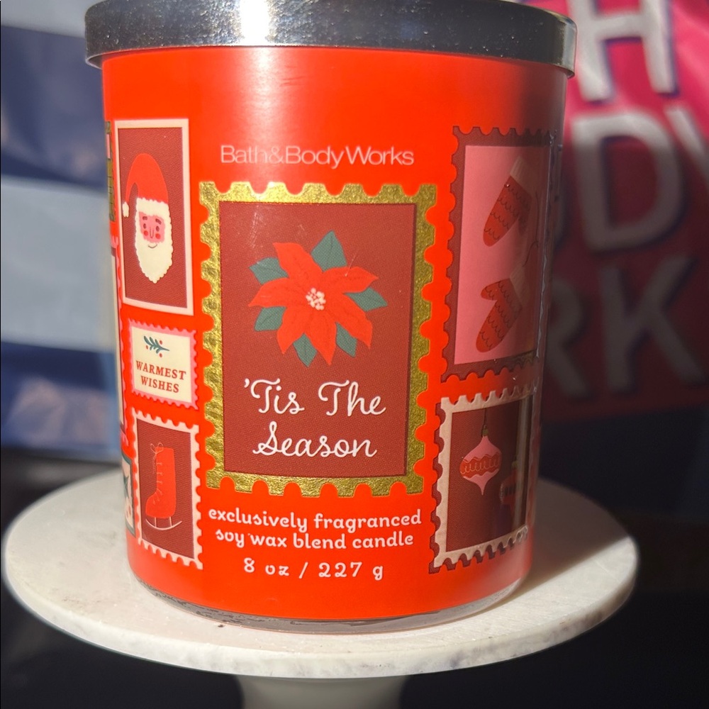 Bath & Body Works Red Holiday Candle